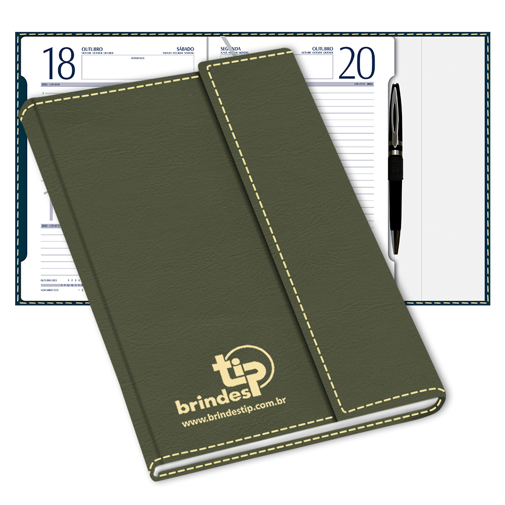 Agenda Classic Capanga c/ Imã, capa Andorra-087AD