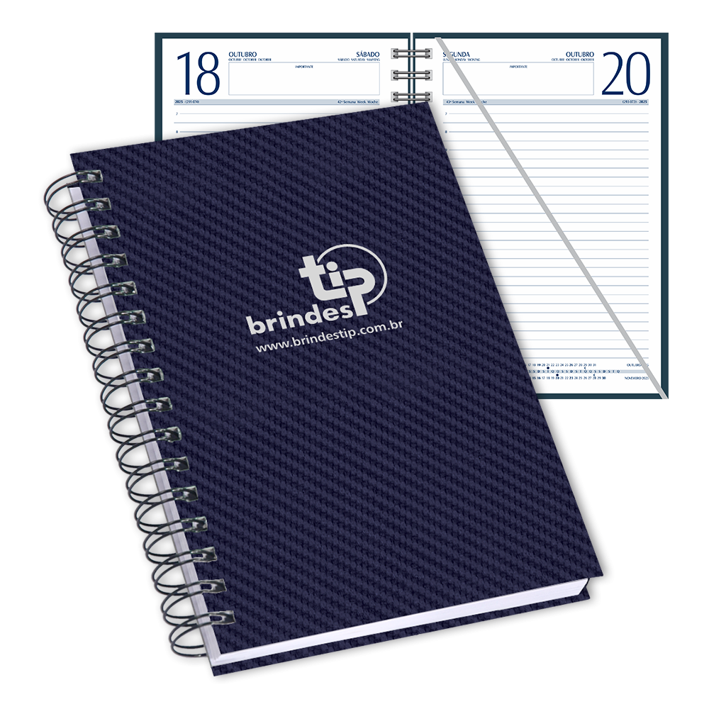 Agenda Classic c/ garratip, capa Milão-085ML