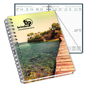 Agenda Executiva c/ garratip, capa Laminada Impressa-035BI