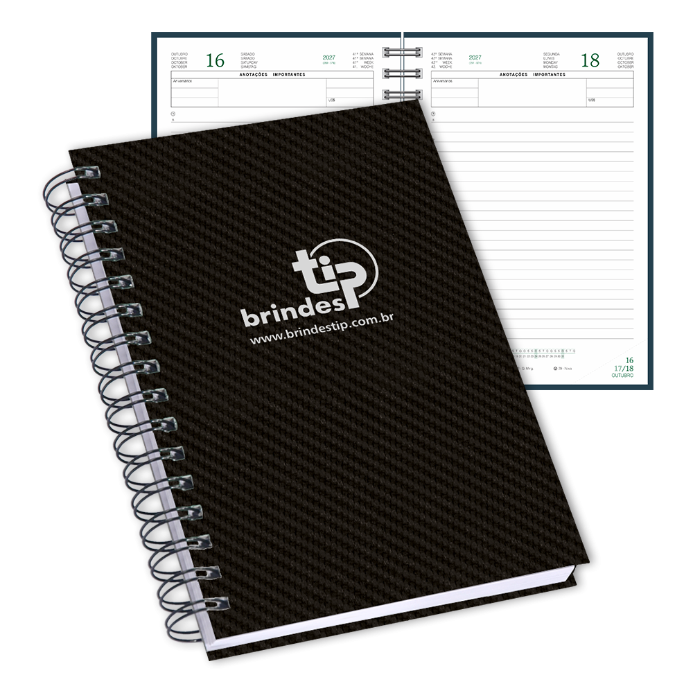 Agenda Objetiva c/ garratip, capa Milão-175ML