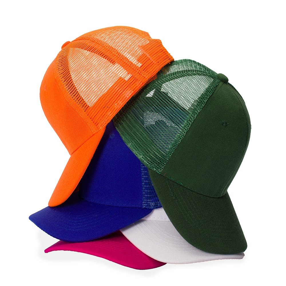 Boné Poliéster Aba Curva com Tela-18986