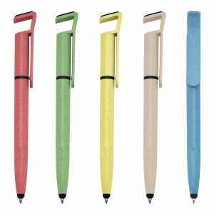 Caneta Fibra de Bambu Touch com Suporte-00708T