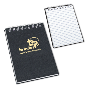  Mini Bloco Pautado c/ garratip, capa Platinotip-345PL